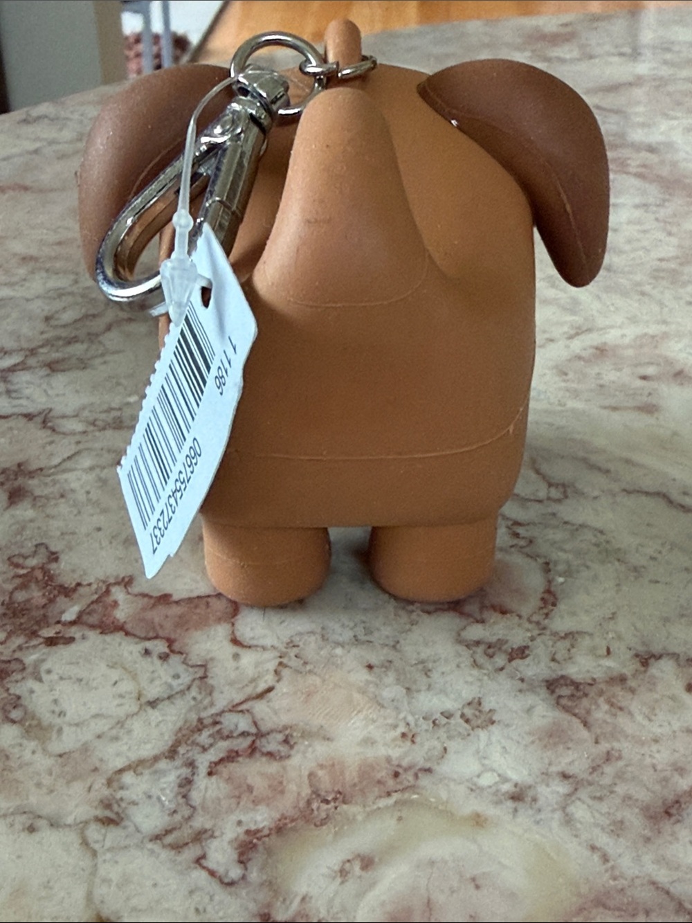 NWT Bath & Body Works Brown Dog Keychain Sanitizer Holder - Picture 3 of 5